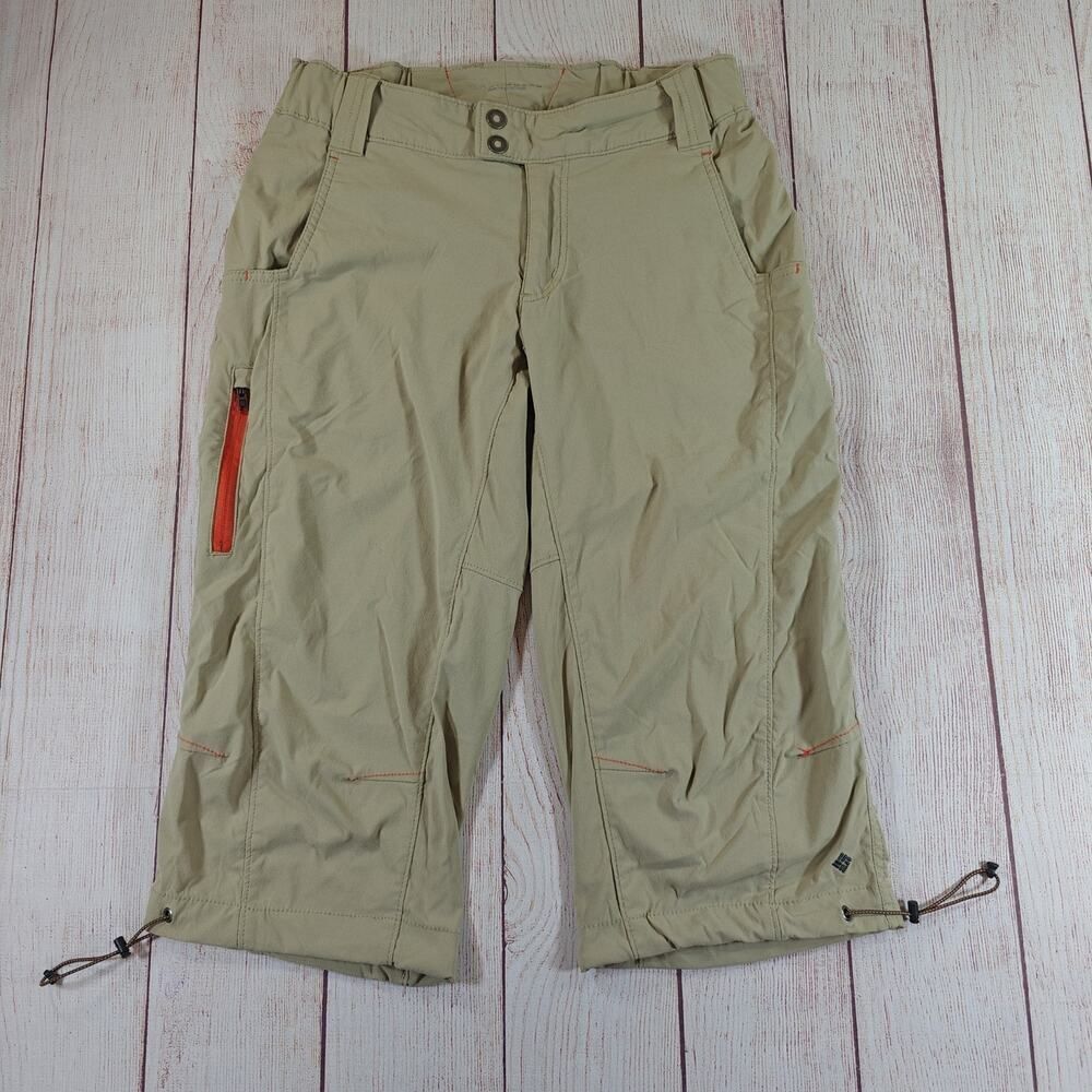 Columbia Omni-Shield sun protection knee length hiking pants sz 8